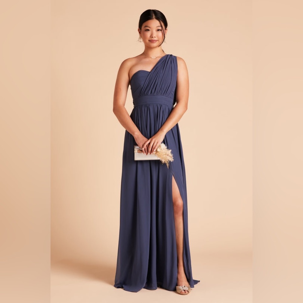 GRACE CONVERTIBLE DRESS
CHIFFON SLATE BLUE by Birdy Grey.